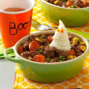 American Spooky Shepherds Pie Appetizer