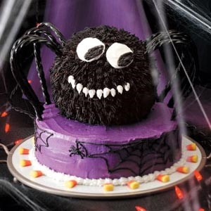 American Spooky Spider Cake Dessert