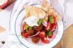 American Falafels With Tomato Salad And Tzatziki Recipe Appetizer