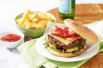 American Threecheese Beef And Bacon Burgers Recipe Appetizer