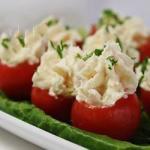 British Creamy Shrimp Stuffed Cherry Tomatoes Recipe Appetizer