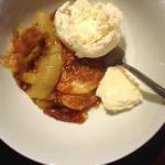 American Easy to Make Apple Crumble from the Microwave Dessert