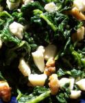 American Spinach With Blue Cheese and Walnuts Appetizer