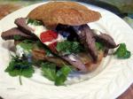 American Bbq or Broiled Flank Steak Sandwiches Appetizer