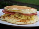 American Breakfast Pancake Sandwich Breakfast