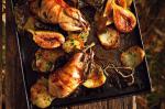 American Roasted Quails In Vine Leaves With Figs And Crispy Potatoes Recipe Dessert