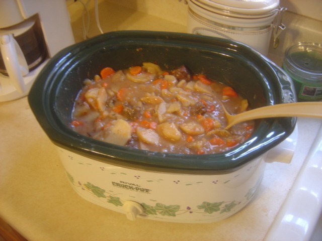 American Apple Cider Stew Crockpot Dinner