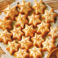 American Shortbread Stars With Lemon Glaze Dessert