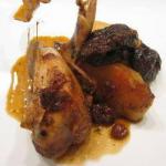 American Quails in Prunes and Potatoes Dinner