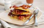 Canadian Bacon and Maple Syrup Pancakes Dessert