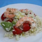 American Rice Salad with Shrimp Dinner