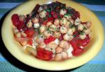 Canadian Stewed Tomatoes and Garbanzo Beans Appetizer