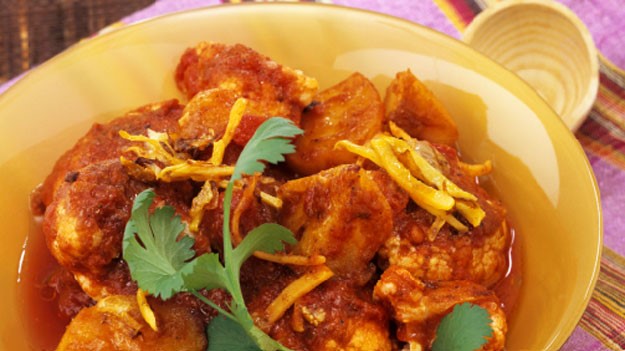 Australian Potato and Cauliflower Curry aloo Gobi Appetizer