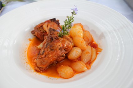 Australian Rabbit Stifado Appetizer