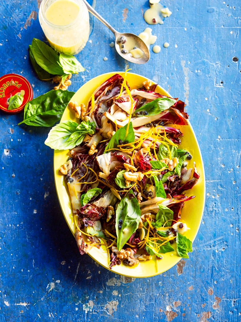 Australian Radicchio Salad with Orange and Walnut Dressing Appetizer