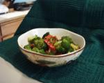 American Festive Broccoli with Buttered Red Pepper Appetizer