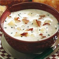 American Potato Soup with Bacon and Parmesan Appetizer