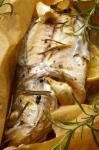 American Loup De Mer En Papillote baked Sea Bass Wrapped in Paper Dinner