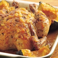 Canadian Maple Roast Chicken and Squash Dinner