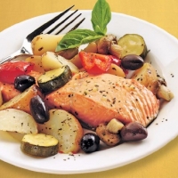 Canadian Roast Salmon Provencal Dinner