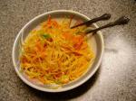 Chinese Ginger Sauteed Carrot and Potato Slivers Appetizer
