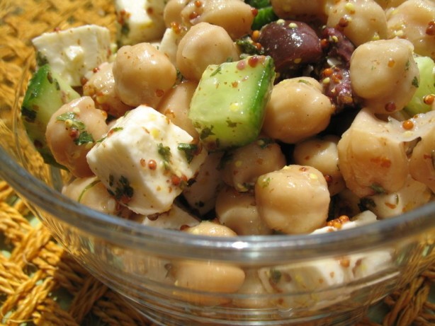 Australian Greekstyle Chickpea Salad 1 Appetizer