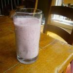 Australian Strawberries Smoothie with Blue Berry Drink