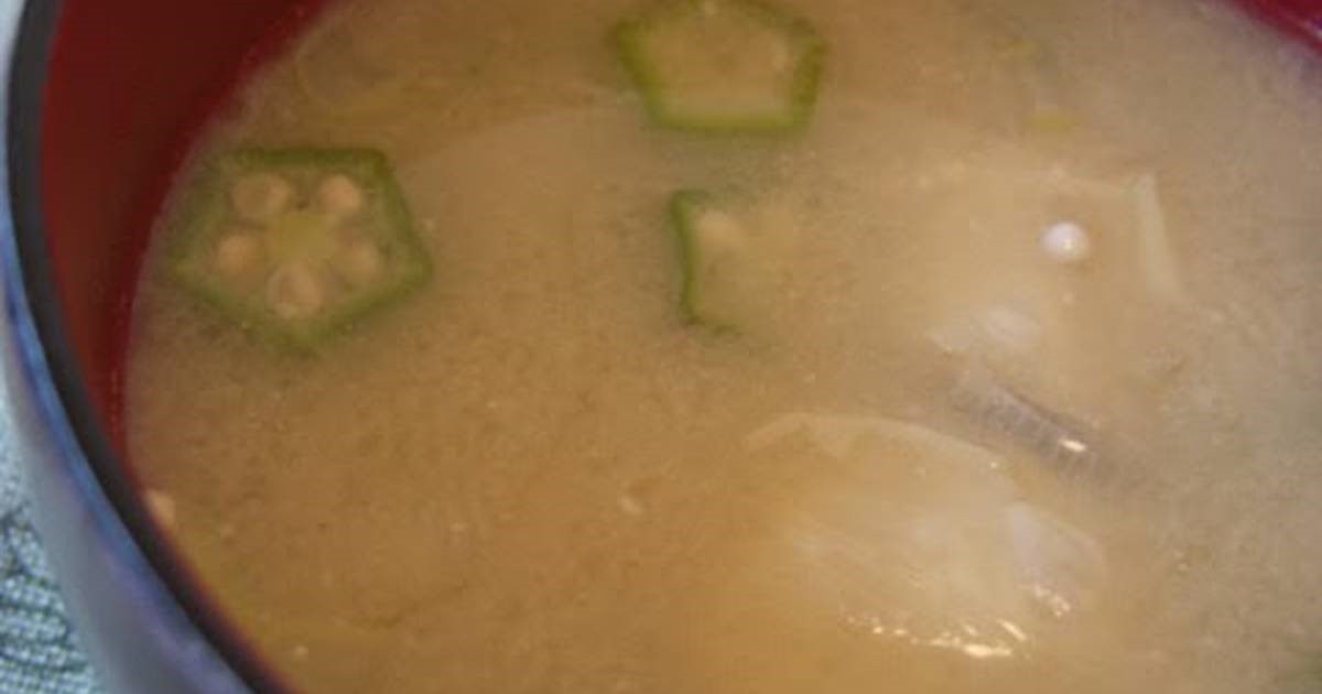 American Our Familys Favorite Miso Soup With Okra Soup