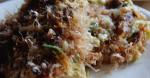 American Make in a Pan Okonomiyaki with Lots of Tempura Crumbs 1 Appetizer