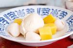 American Jasmine Tea Icecream With Lychees And Mango Recipe Dessert