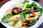 American Stirfried Bok Choy With Shiitake Mushrooms Recipe Appetizer