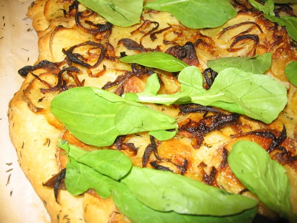 American Potato and Arugula Pizza Dinner