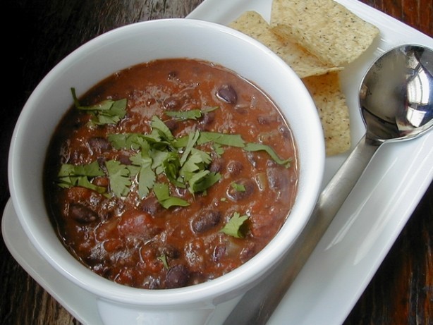 American Too Easy Black Bean Soup Dinner