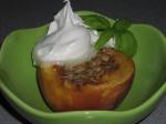 American Baked Peaches Stuffed With Almonds Dinner