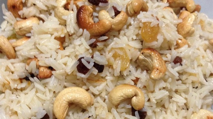 Australian Rice with Almonds and Raisins Recipe Appetizer