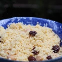 Moroccan Couscous with Chick Peas and Dried Grapes Appetizer