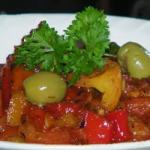 Moroccan Salad of Grilled Peppers to the Moroccan Appetizer