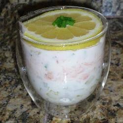 Australian Verrine of Cucumber and Smoked Salmon Appetizer