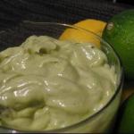 Australian Foam of Green Lemon Vegan Appetizer