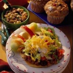 Mexican Tostados with Pork Dinner