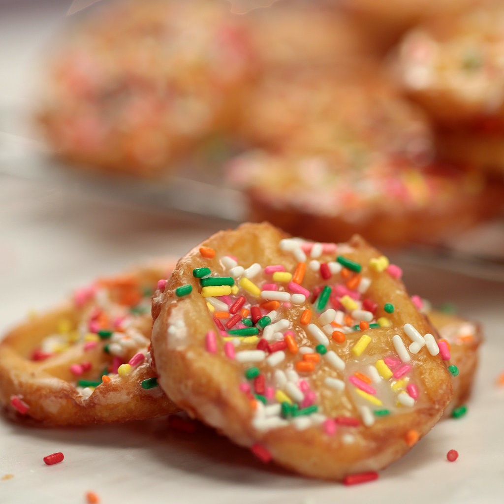 American Waffle Doughnuts Dessert