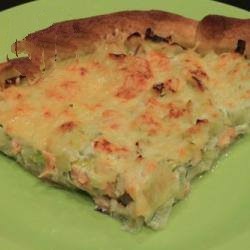 American Leek Tart with Smoked Trout Dinner