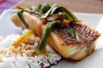 Chilean Striped Bass Poached In Spicy Soy Sauce Recipe Dinner
