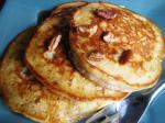 American Fluffy Pecan Pancakes Breakfast