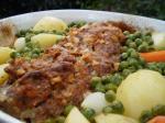 American Mock Pot Roast and Vegetables Dinner
