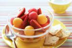 American Melon and Strawberry Salad With Orange Syrup Recipe Appetizer