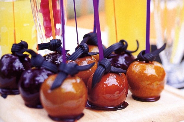 American Black And Orange Toffee Apples Recipe Dinner