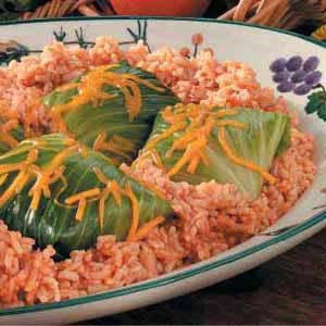 American Venison Cabbage Rolls Appetizer