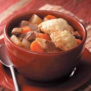 American Venison Dumpling Stew Appetizer