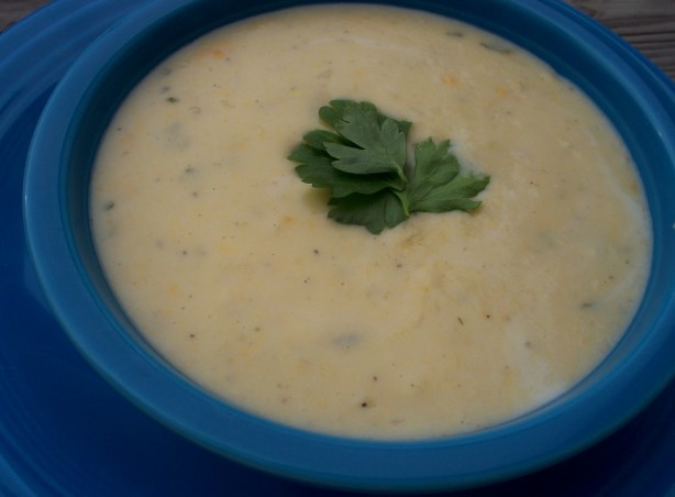 American Farmhouse Potato Cheese Soup Appetizer